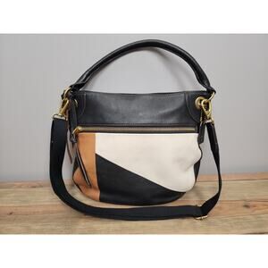 Fossil Crossbody Shoulder Patchwork Leather Purse